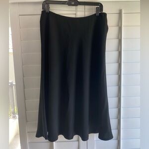 Lafayette 148 New York Black A-Line Skirt Size 12